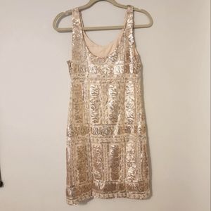Gianni Bini Embroidered & Sequin Cocktail Dress